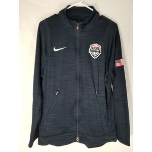 Nike Dri-Fit USA Basketball Jacket Men's Large L Full Zip Lightweight Olympics